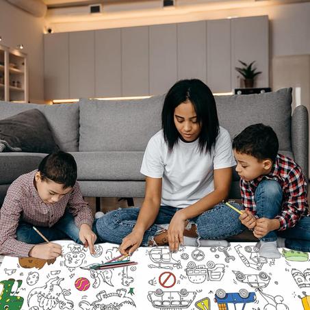 🖍 رول التلوين للأطفال – 3 أمتار من الإبداع والمرح 🦖