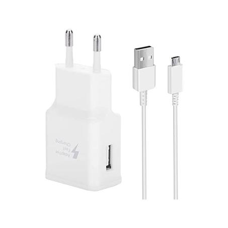 Chargeur Samsung Micro Usb - Charge Rapide AFC 2A Blanc + Cable 1,5 M USB