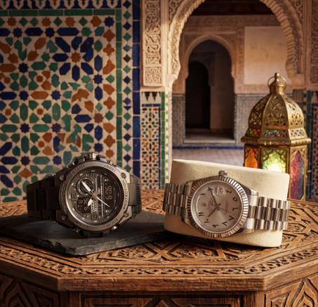 Élégance et Robustesse : G-Shock avec Rolex Arabica