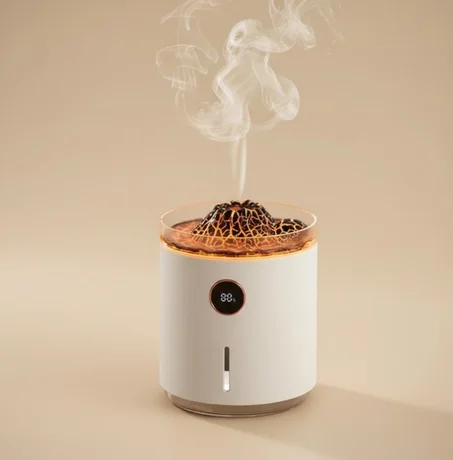 Diffuseur d'arôme de flamme à affichage numérique - مرطب و معطر جو بشاشة رقمية