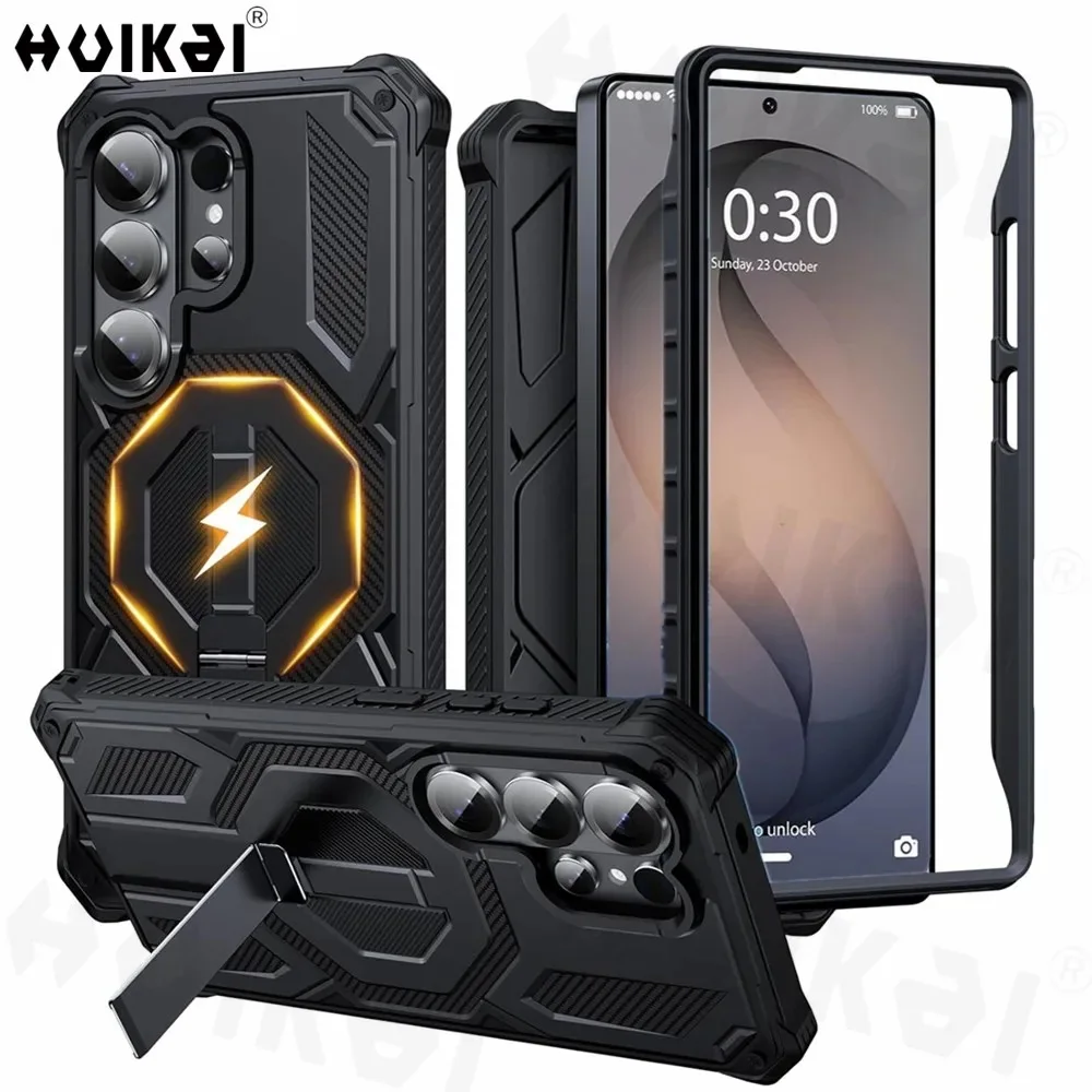 Magnetic Carbon Case For Samsung Galaxy S Series