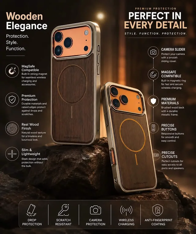 Wood iPhone 17 Pro Max