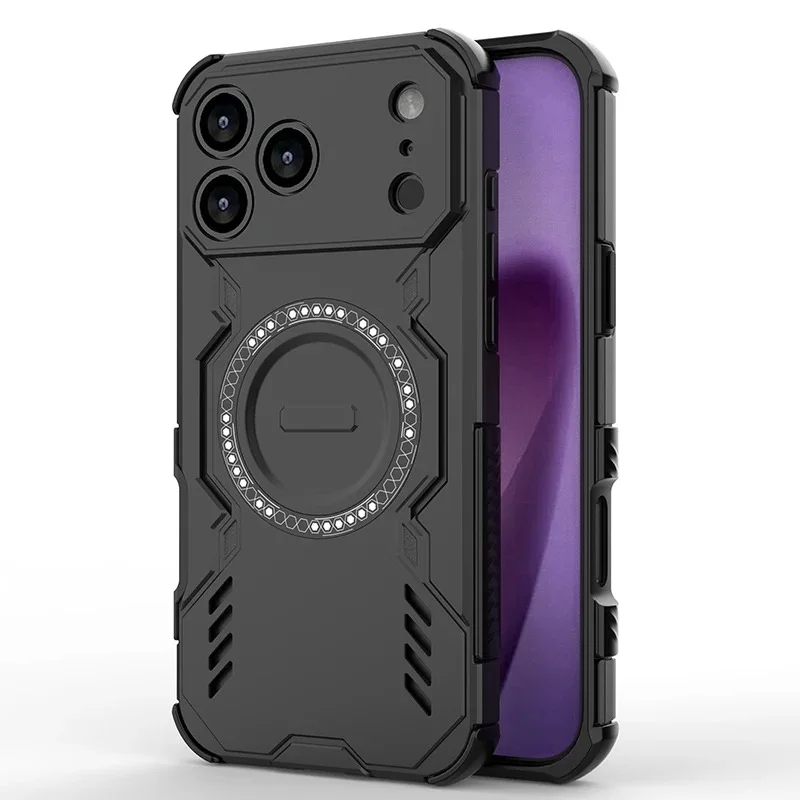 IronMan Support wireless charging Case For Apple iPhones