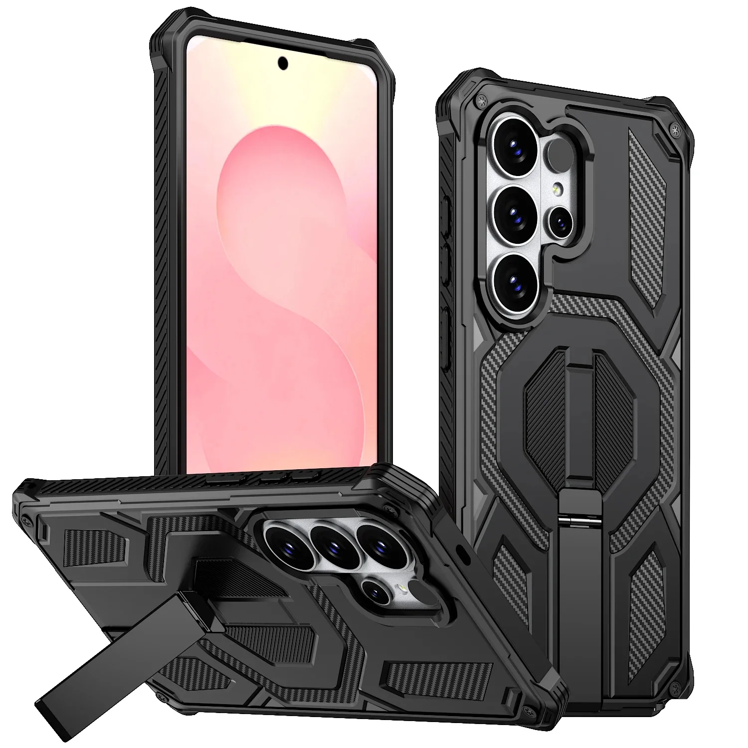 Magnetic Carbon Case For Samsung Galaxy S Series