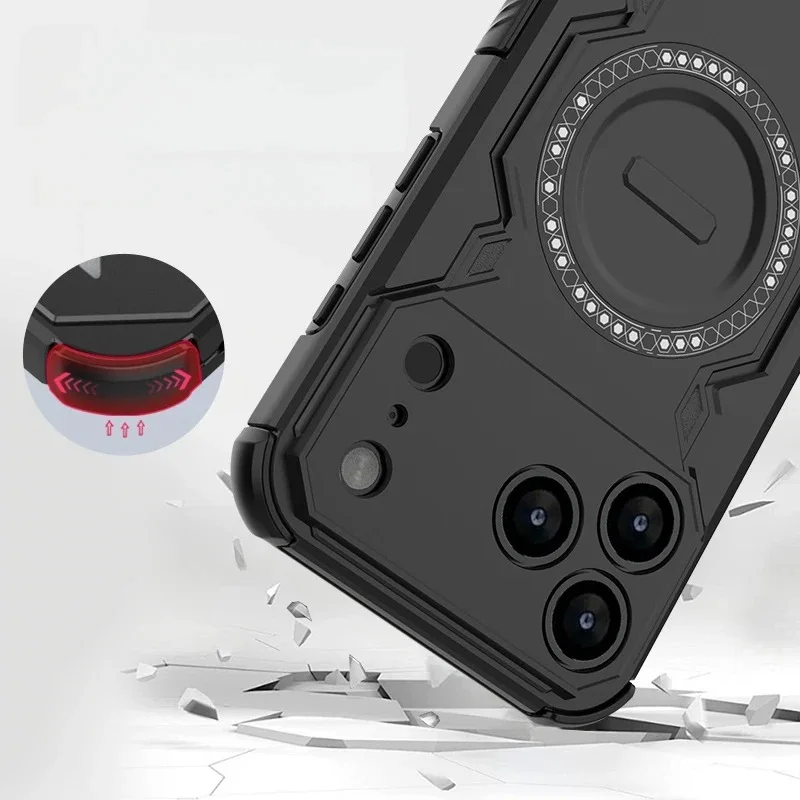 IronMan Support wireless charging Case For Apple iPhones
