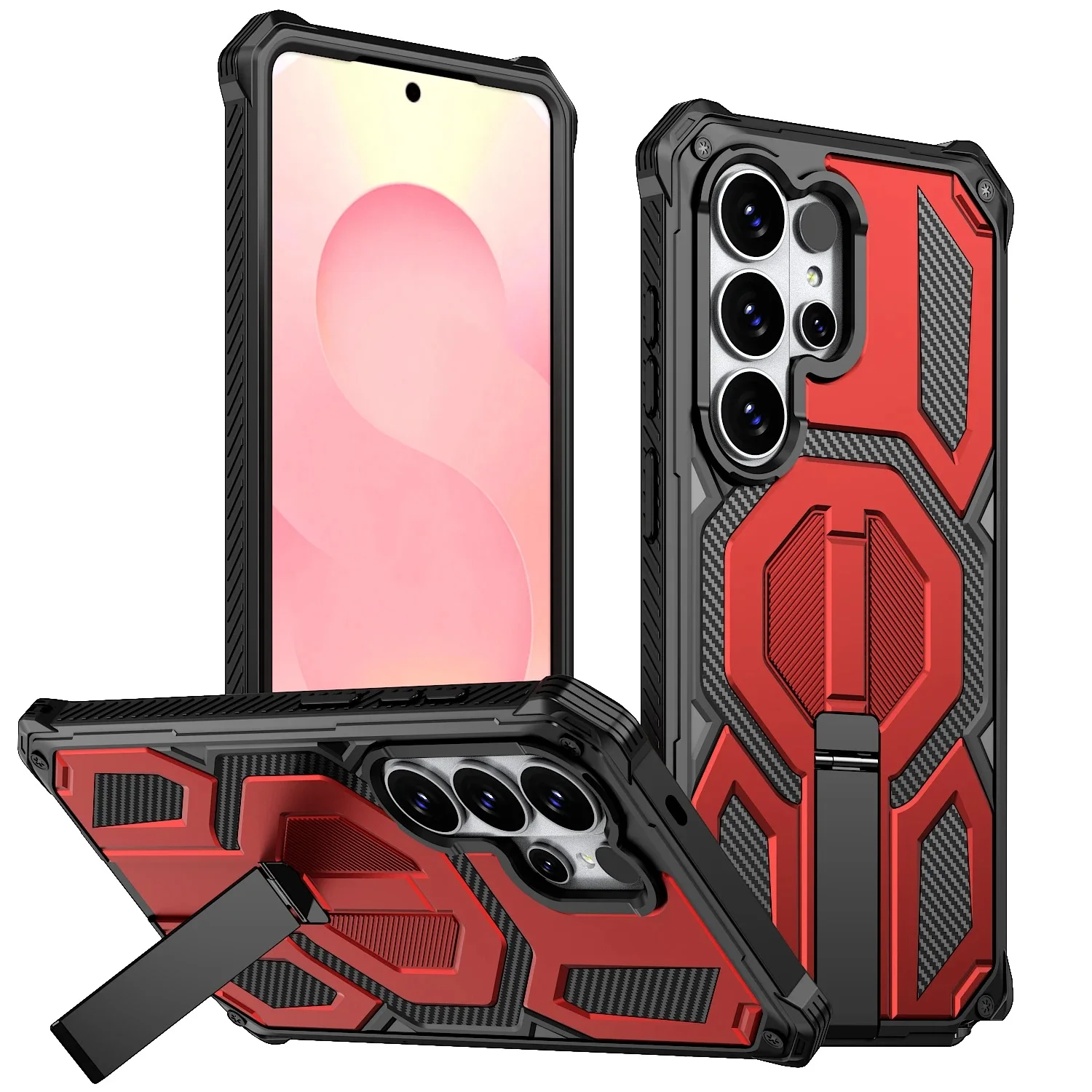 Magnetic Carbon Case For Samsung Galaxy S Series