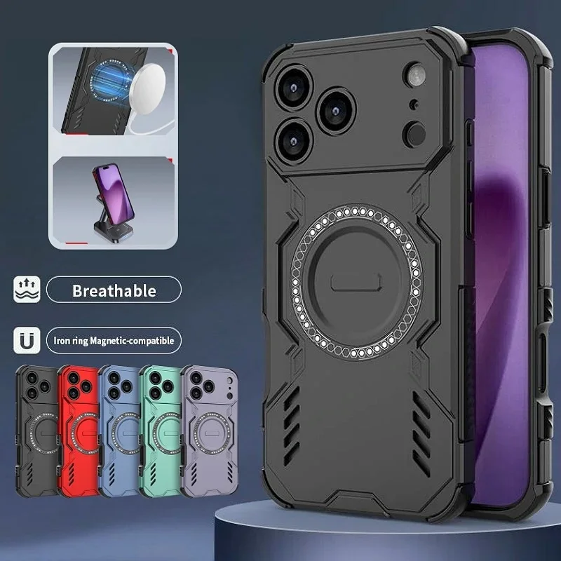 IronMan Support wireless charging Case For Apple iPhones