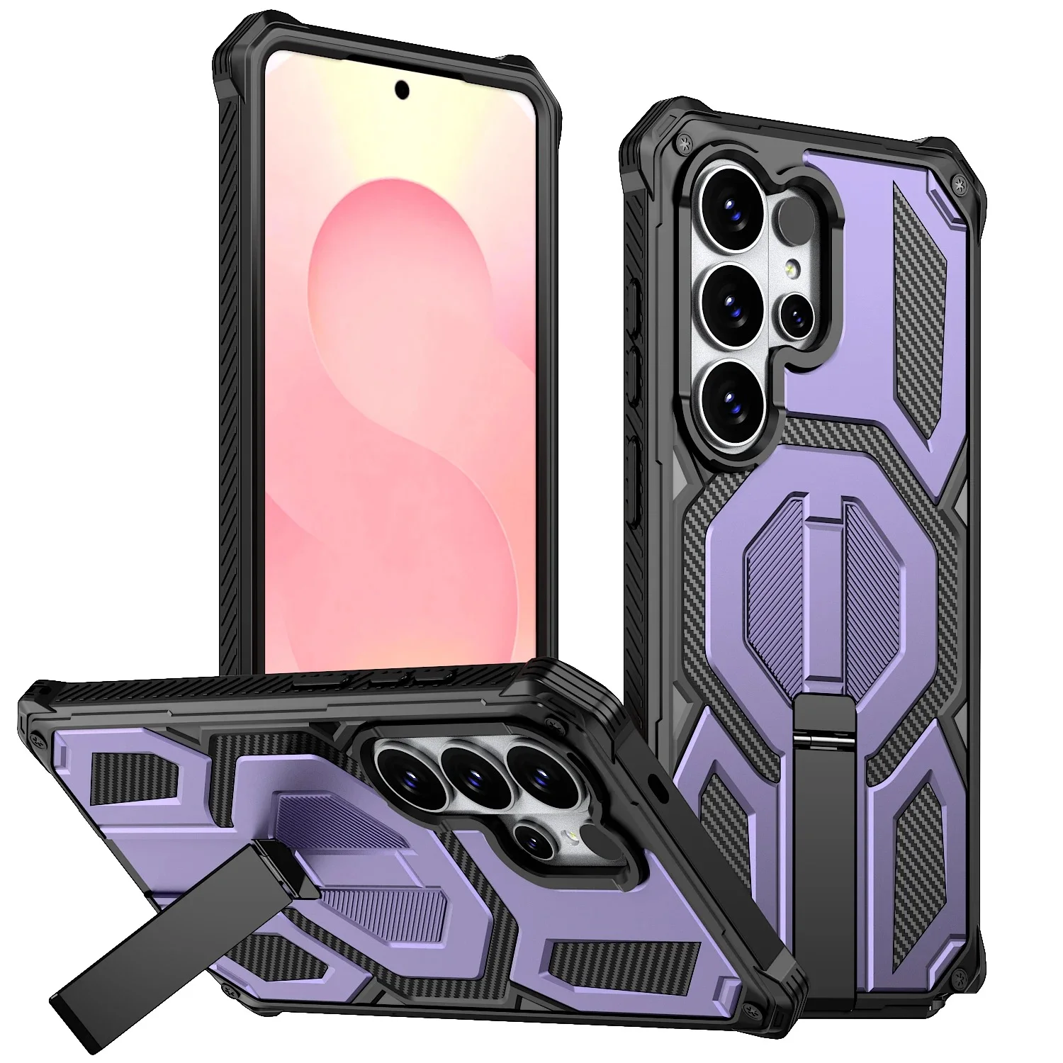 Magnetic Carbon Case For Samsung Galaxy S Series
