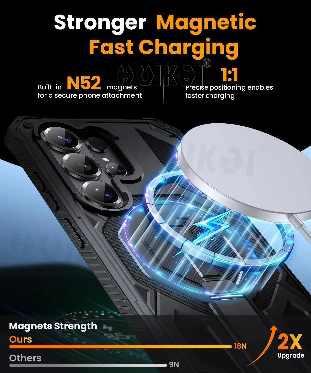 Magnetic Carbon Case For Samsung Galaxy S Series