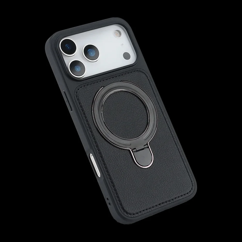 Cover Leather Support wireless charging Case For Apple iPhones