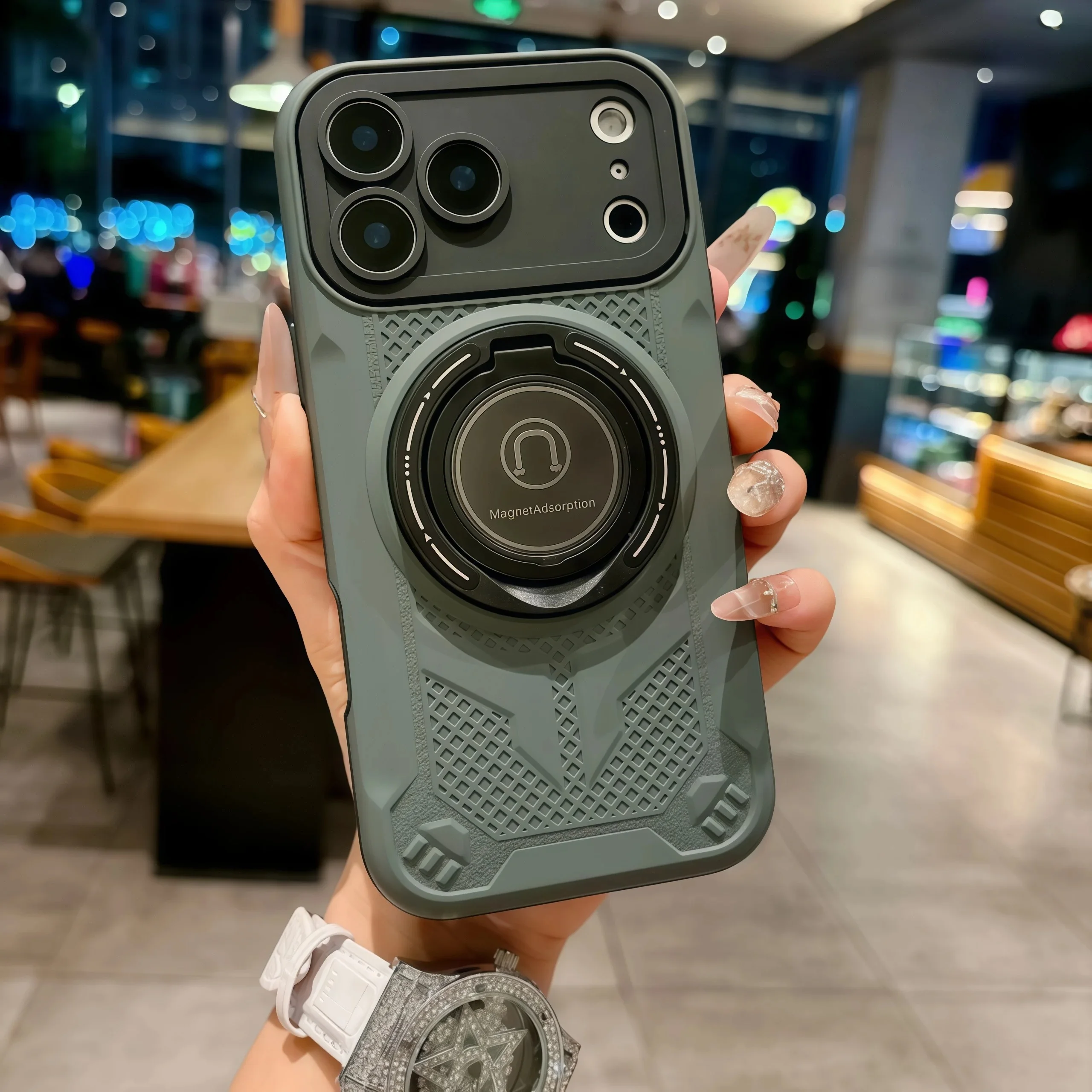 Metal Rotatable Bracket Armor Phone Case iPhones