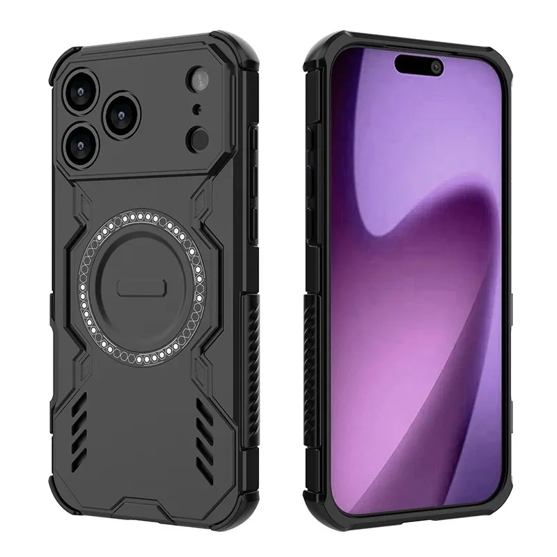 IronMan Support wireless charging Case For Apple iPhones