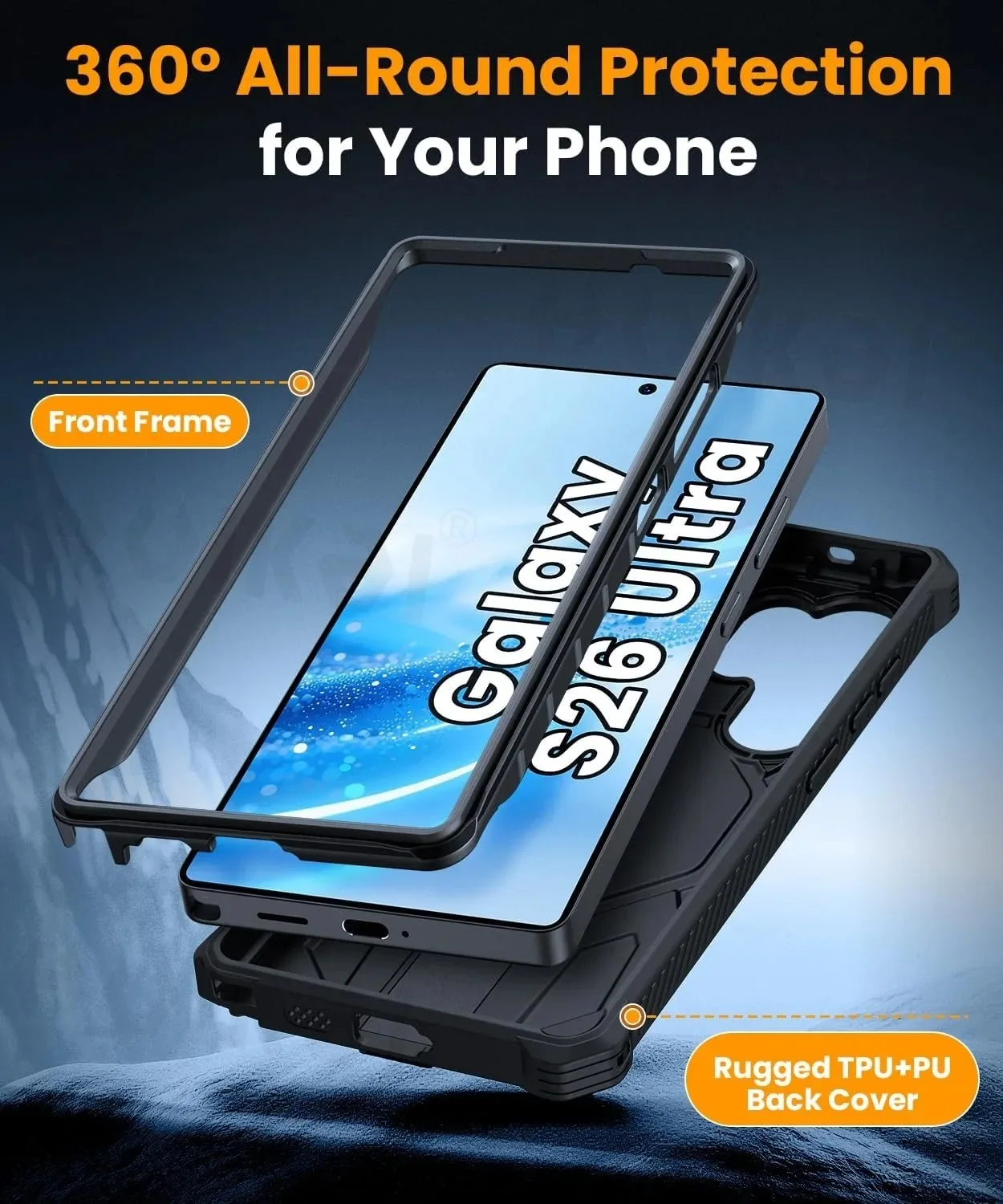 Magnetic Carbon Case For Samsung Galaxy S Series