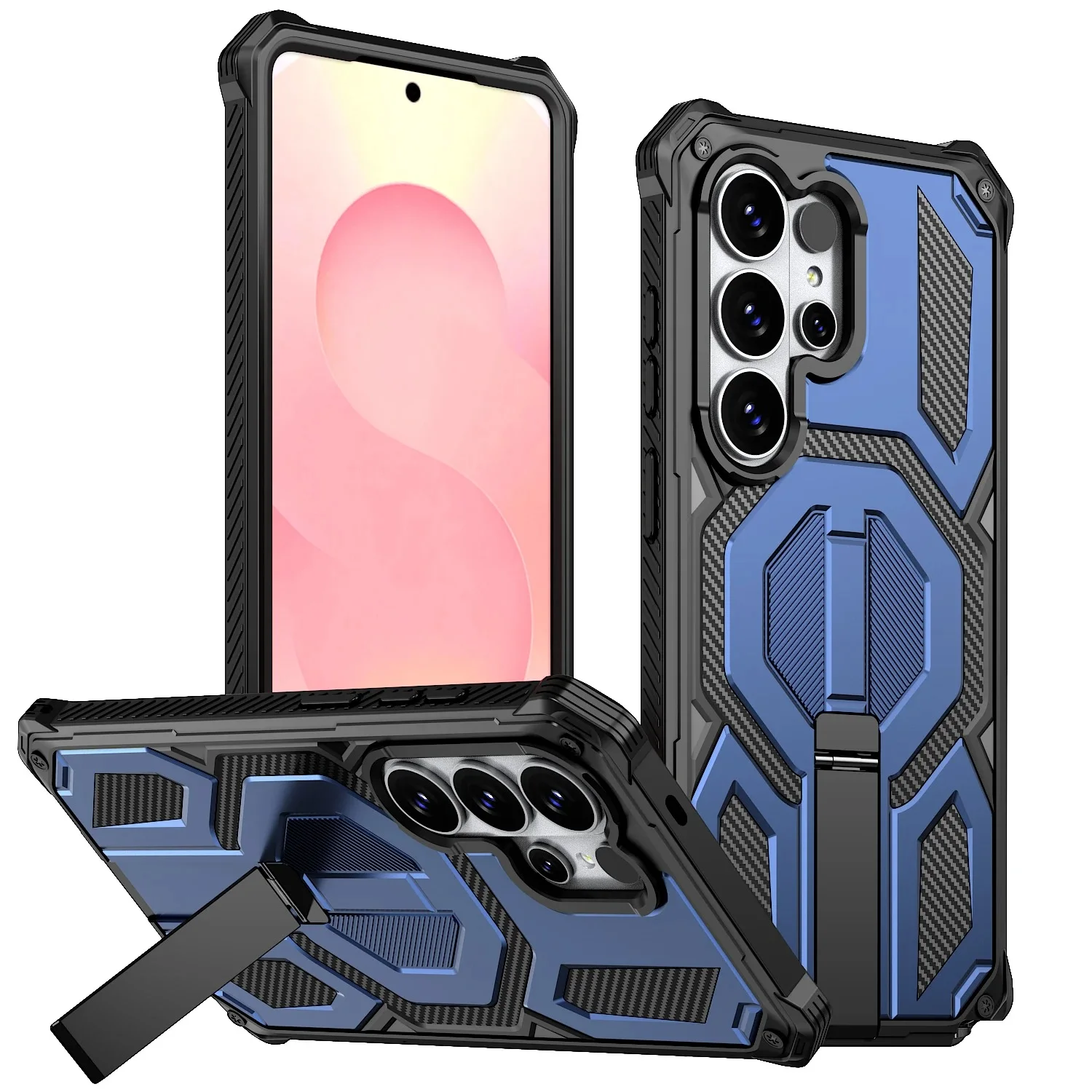 Magnetic Carbon Case For Samsung Galaxy S Series