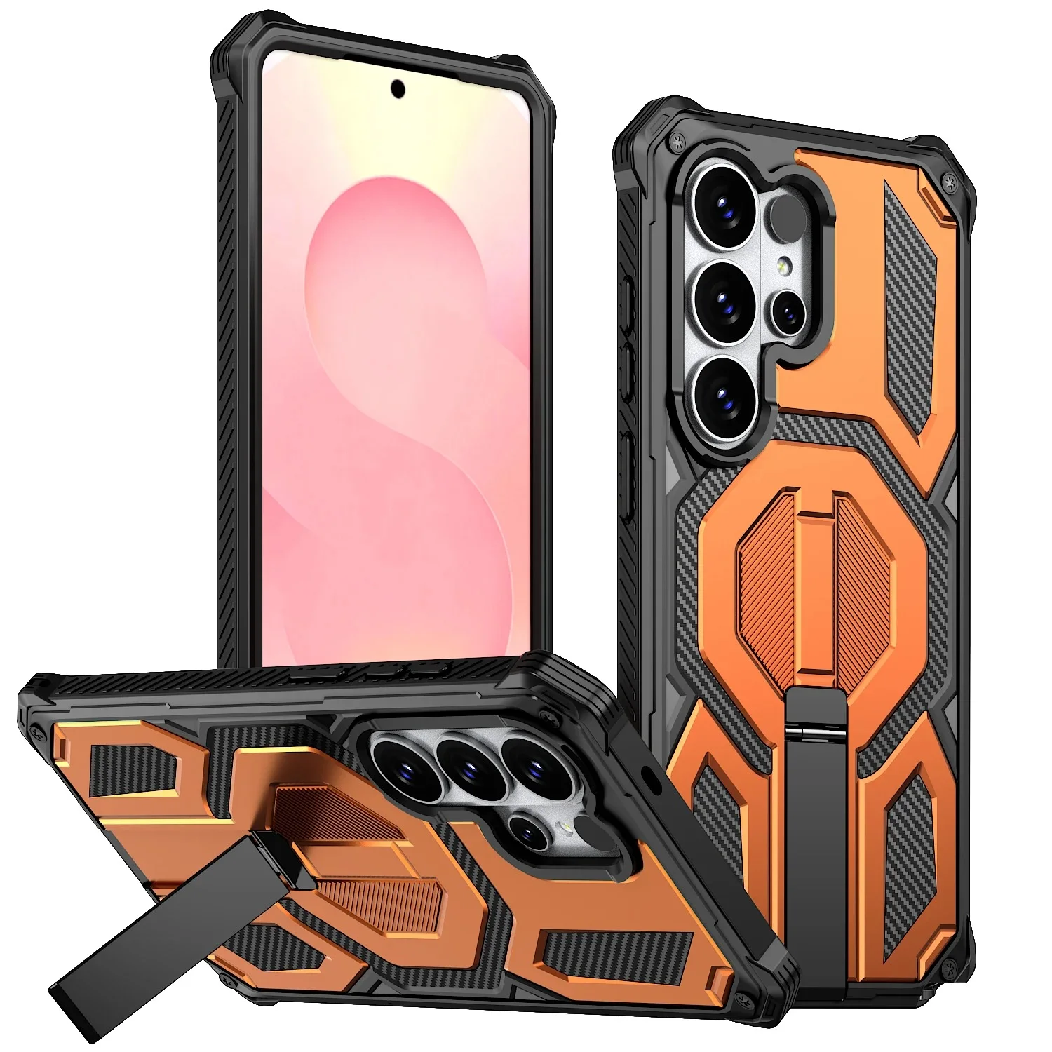 Magnetic Carbon Case For Samsung Galaxy S Series