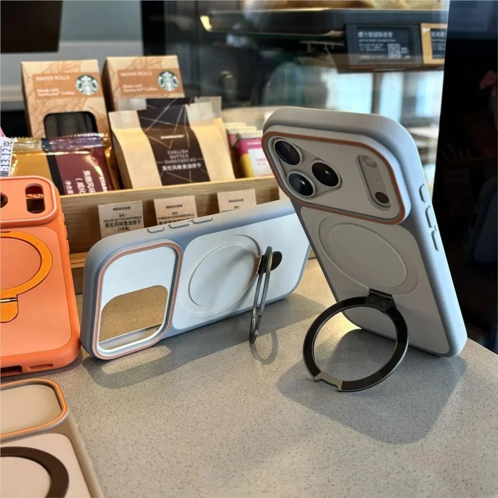 Shockproof Bumper Matte Kickstand Holder Case for iPhones