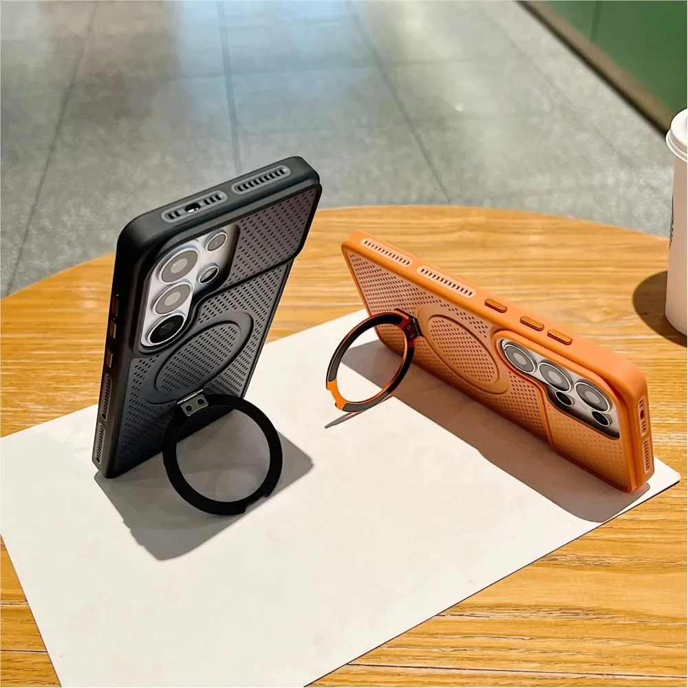 Original Metal Bracket Heat Dissipation Magnetic Case For Samsung Galaxy S Series
