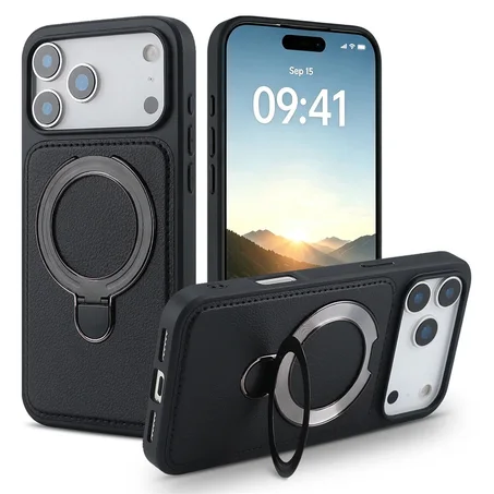 Cover Leather Support wireless charging Case For Apple iPhones