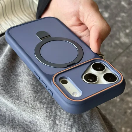 Shockproof Bumper Matte Kickstand Holder Case for iPhones