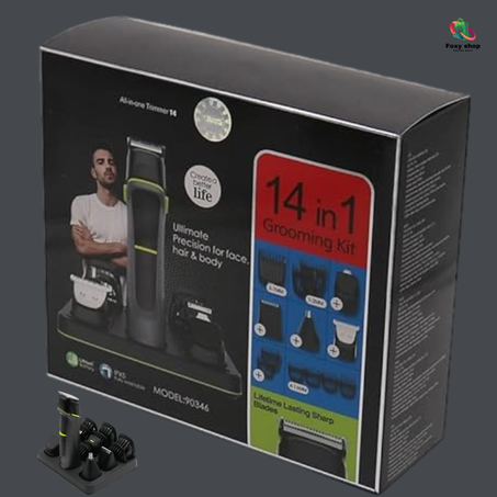 Tondeuse Dsp  à cheveux pour homme, Kit de toilettage tout en un, Tondeuse électrique pour homme, Tondeuse à cheveux étanche, Tondeuse à barbe et Corps rechargeable