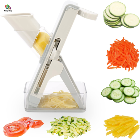 Mandoline de Cuisine Manuelle Multifonctions Tous Coupe Légumes - Vert