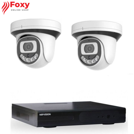 KIT DE SURVEILLANCE MIPVISION XDVR + 2 CAMÉRAS INTERNES 5MP