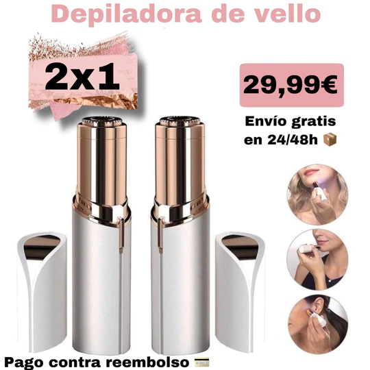 VelloPro® 2x1 DEPILADORA DE VELLO FACIAL Y INTIMO
