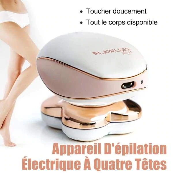 Piernas impecables: depiladora eléctrica recargable e indolora
