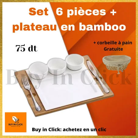 Set de 6 pièces pour service individuel