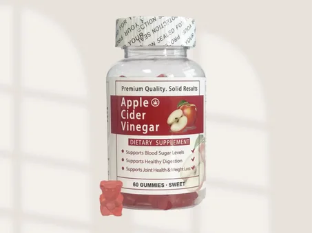 Gummies au vinaigre pour adultes et adolescents, marque privée, vinaigre de cidre de pomme, perte de poids