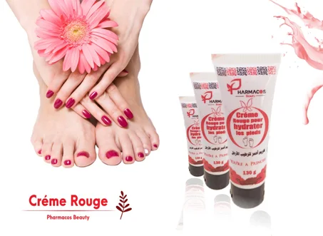 CREME ROUGE HYDRATANT POUR LES PIEDS