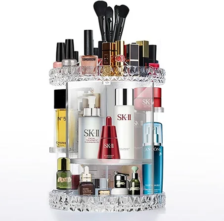 Rangement Maquillage Rotatif Réglable 360 degrés