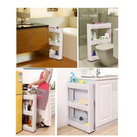 Étagère de Rangement sur Roulettes pour les Petits Espaces