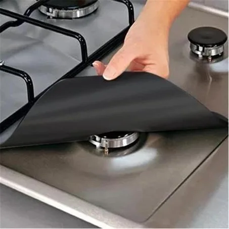 Tapis de cuisinière à gaz résistant aux hautes températures facile à nettoyer