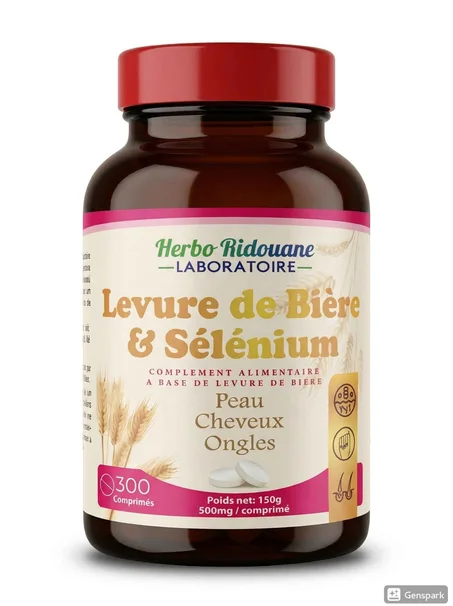 خميرة البيرة مع السيلينيوم60كبسولة  Levure de bière