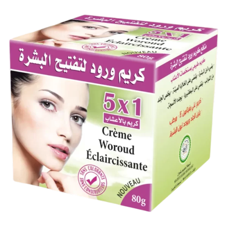 كريم ورود لتفتيح البشرة / Crème Woroud au rose