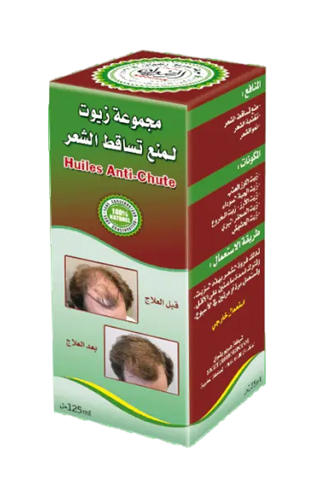 مجموعة زيوت لعلاج تساقط الشعر / Huile Anti-Chute 125ml