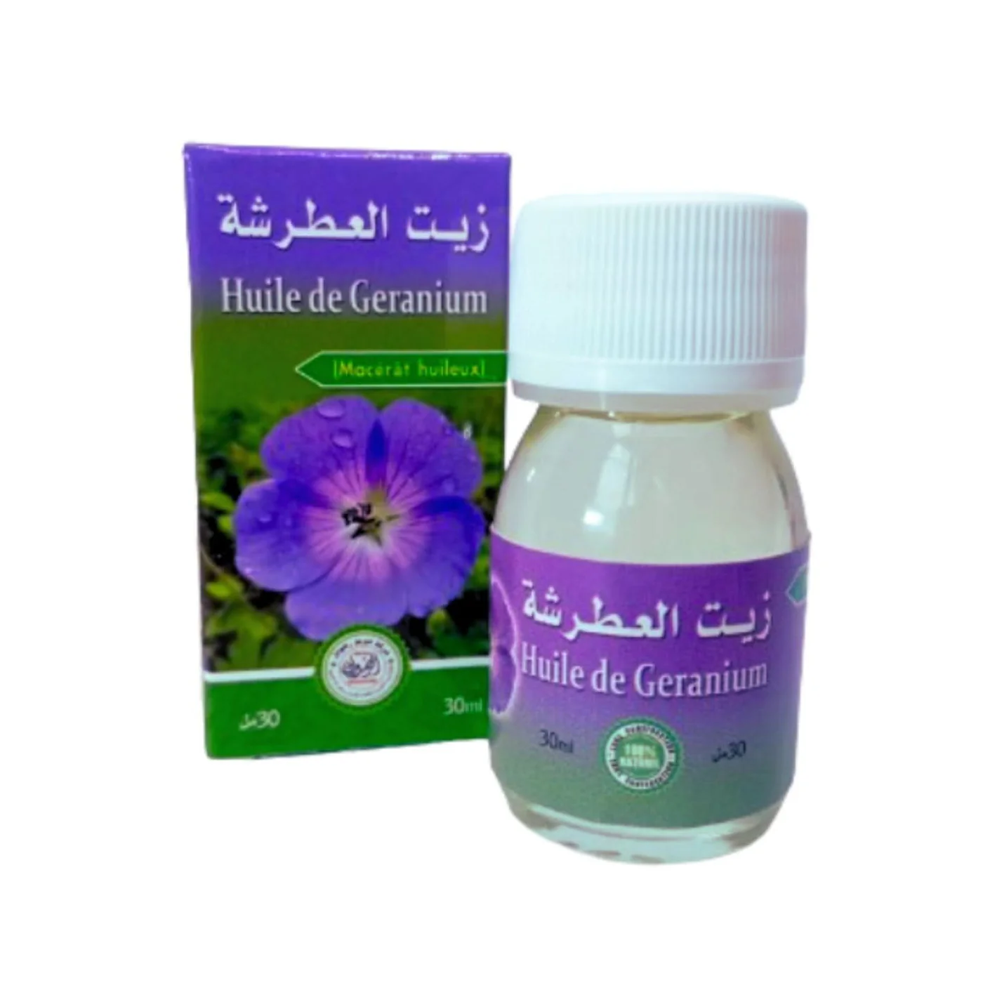 زيت العطرشة / Huile de Géranium Rosat 30ml