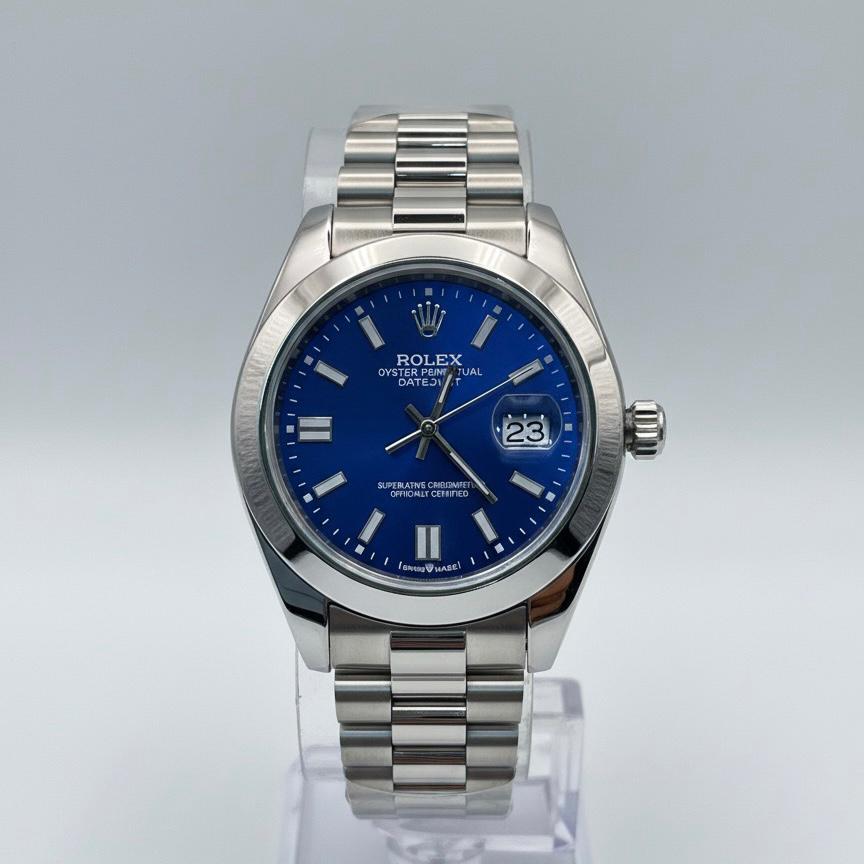 Montre Rolex DateJust Silver LS + Coffret