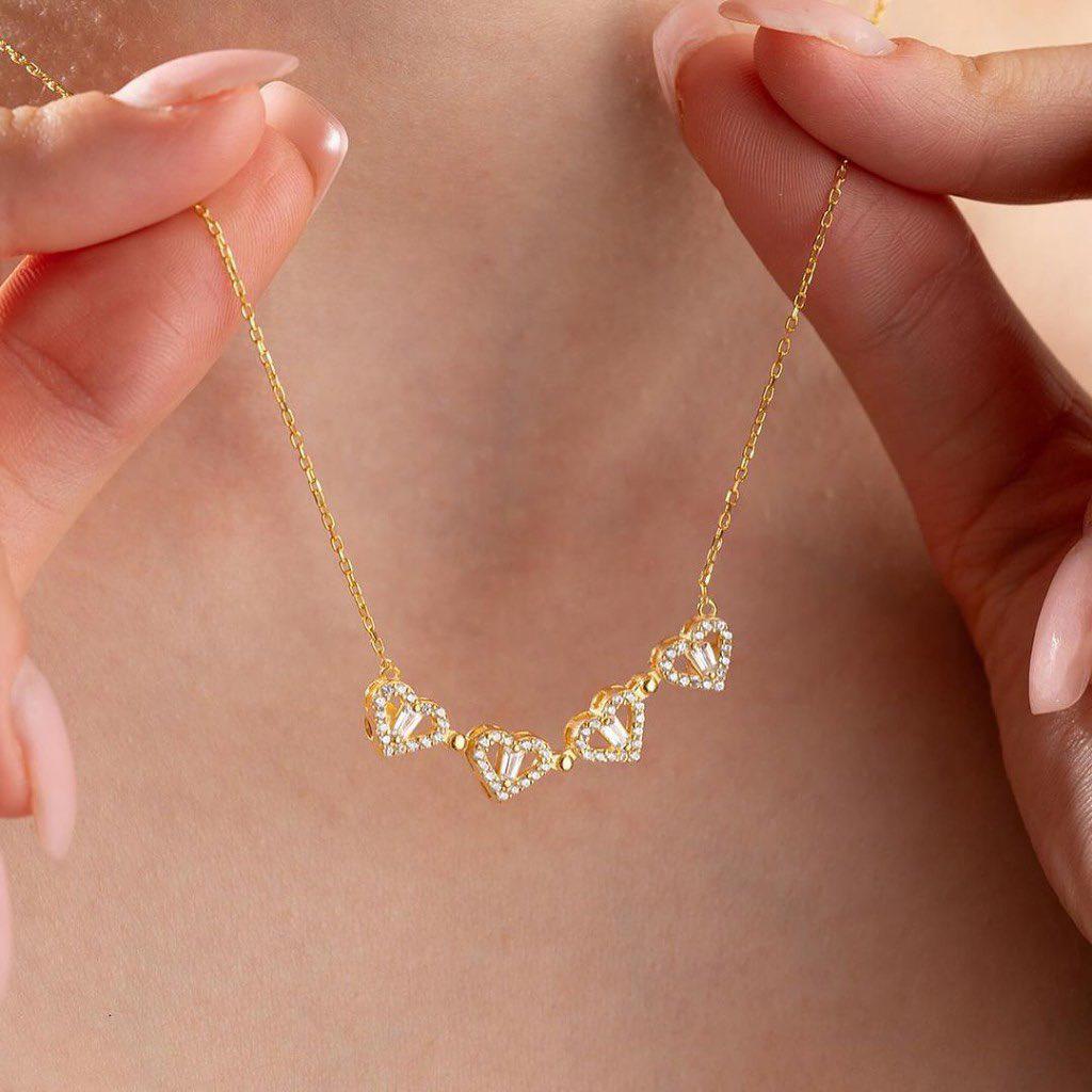 Collier coeur magnétique