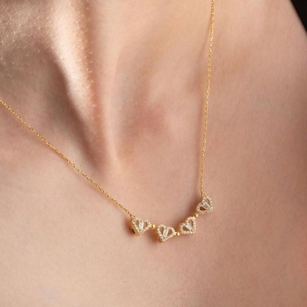 Collier coeur magnétique