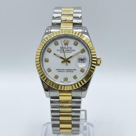 Montre Rolex DateJust Blanc/Gold