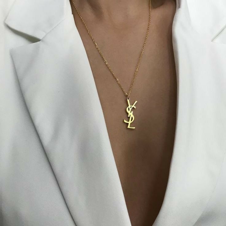 Collier YSL gold