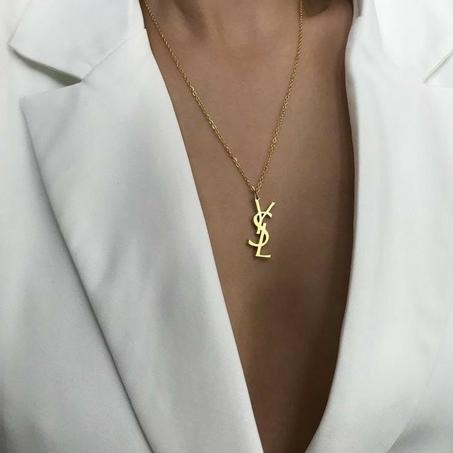 Collier YSL gold