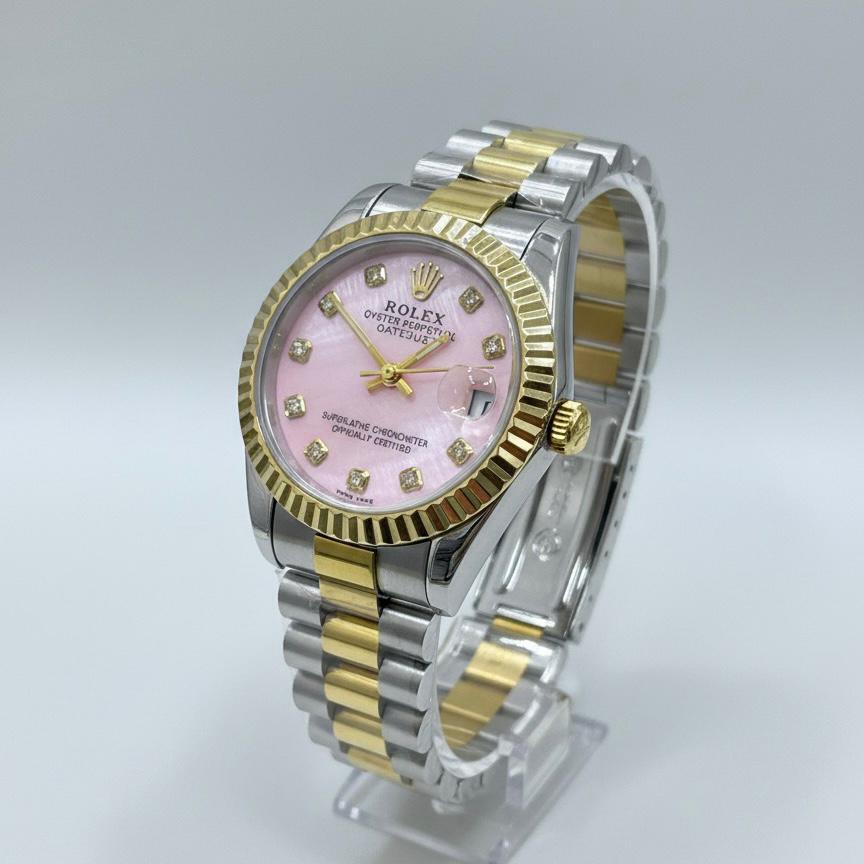 Montre Rolex DateJust Rose/Gold + Coffret
