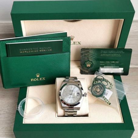 Montre Rolex DateJust Silver LS + Coffret