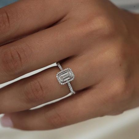 Bague carrée argent 925