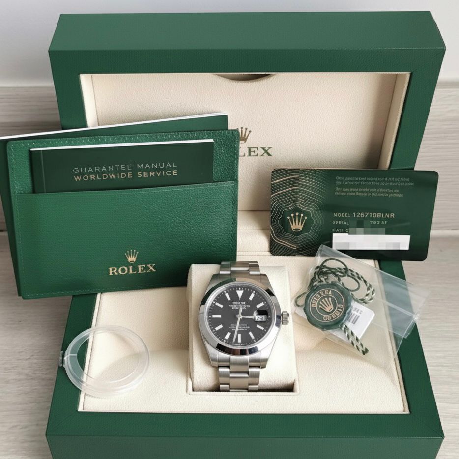 Montre Rolex DateJust Silver LS + Coffret