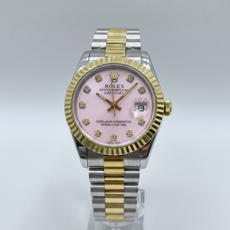 Montre Rolex DateJust Rose/Gold + Coffret