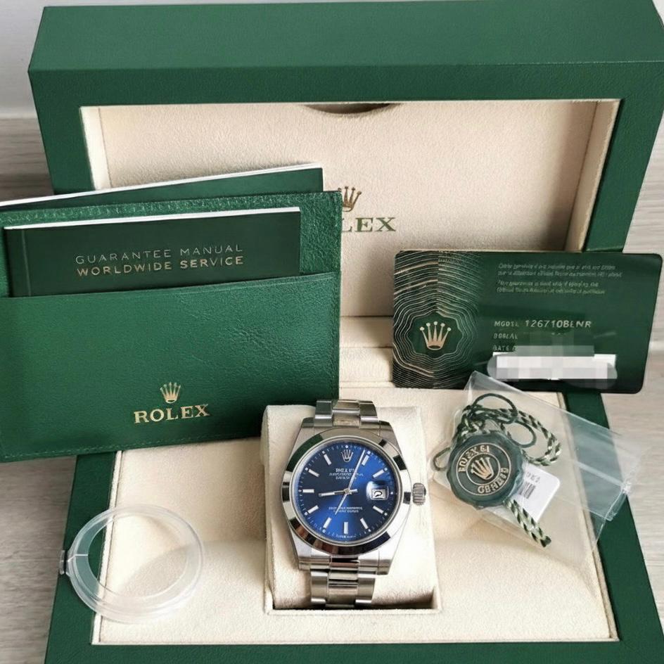 Montre Rolex DateJust Silver LS + Coffret
